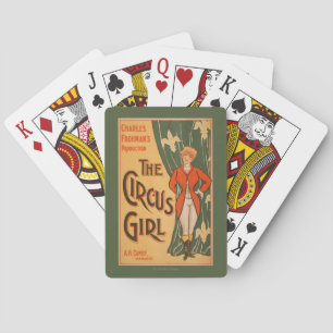 Het theatrisch Poster van Circus Girl #1 Pokerkaarten