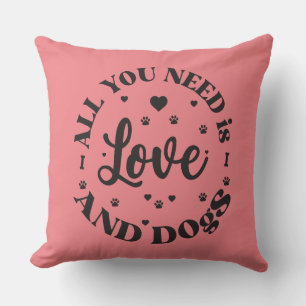 Het thema "Honden en Liefde" Kussen