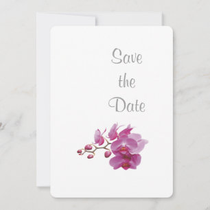 Het thema Orchid Wedding Day Save the Date