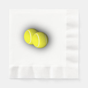 Het Thema van de Sport van de Bal van het tennis Servetten