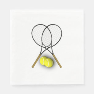 Het Thema van de Sport van het tennis Servetten
