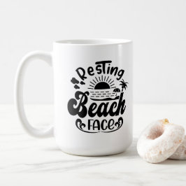 Het thema van de zomervakantie koffiemok