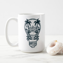 Het thema van de zomervakantie koffiemok