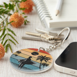 Het thema van de zomervakantie sleutelhanger