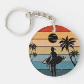 Het thema van de zomervakantie sleutelhanger (Voorkant)