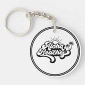 Het thema van de zomervakantie sleutelhanger (Voorkant)