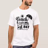 Het thema van de zomervakantie t-shirt (Voorkant)