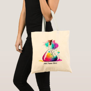 Het thema van het Modern Science Lab Tote Bag