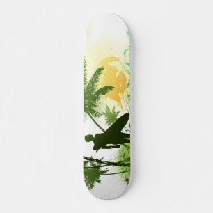Het Thema van Surfer Skateboard