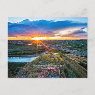 Het Theodore Roosevelt Park in North Dakota Briefkaart
