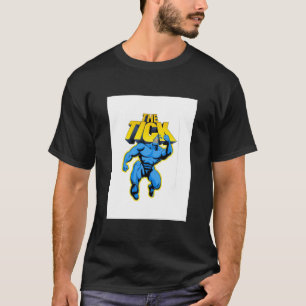 Het Tick Superheld Parody karakter met Logotype, T-shirt