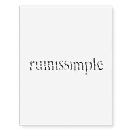 Het Tijdelijke Tattoo van Ruinissimple