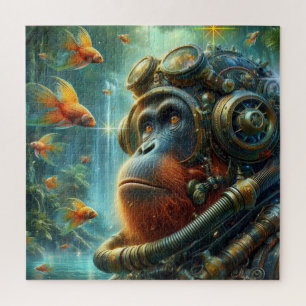 HET TIJDPERK VAN STAAL-ORANG-OETAN LEGPUZZEL