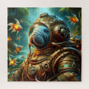 HET TIJDPERK VAN STEEL-MANATEE 2 LEGPUZZEL