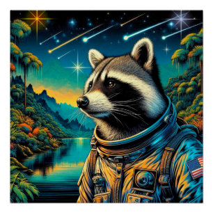 HET TIJDPERK VAN STEEL-NORTHERN RACCOON 4 PERFECT POSTER