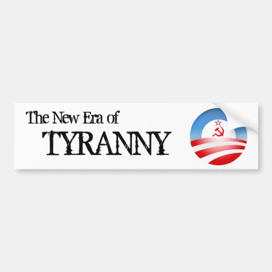 Het tijdperk van Tyranny Bumpersticker (Voorkant)