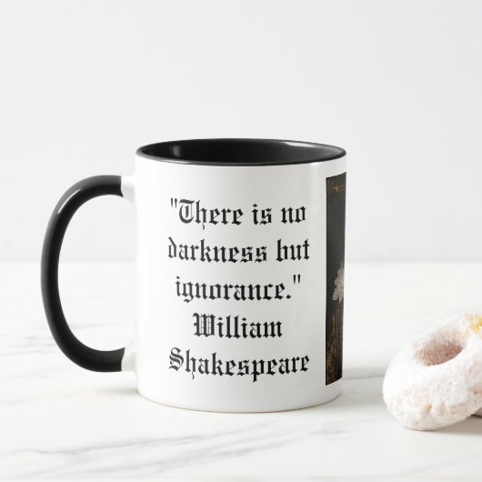 Het tijdschrift Shakespeare on Darkness Mok (Met donut)