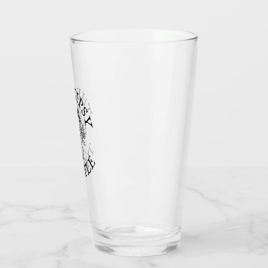 Het Tipsy Thistle Pint Glass Glas (Links)