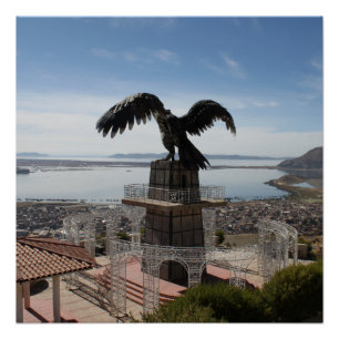 Het Titicacameer in Peru Perfect Poster