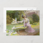 Het toedienen van de doven briefkaart (Voorkant / Achterkant)