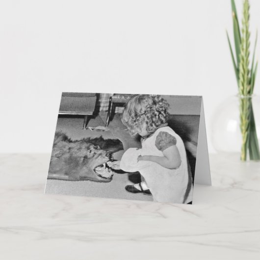 Het toedienen van het Beer Wenskaart Kaart (Voorkant)