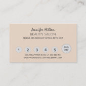 Het toestaan van glitterij zweeft make-up ogen visitekaartje (Achterkant)