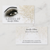 Het toestaan van gouden patina met lange zweetjes  visitekaartje (Voorkant / Achterkant)