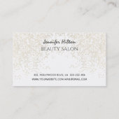 Het toestaan van gouden patina met lange zweetjes  visitekaartje (Achterkant)