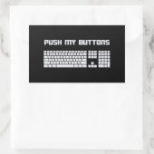 Het toetsenbord van de Computer van Mijn Buttonnen Rechthoekige Sticker (Tas)