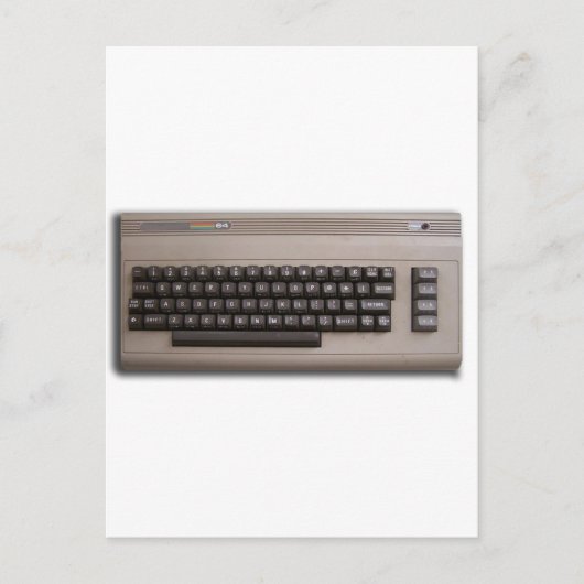 Het Toetsenbord van de Retro Computer? Briefkaart (Voorkant)