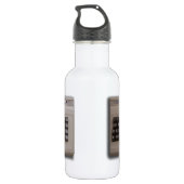 Het  Toetsenbord van de Retro Computer? Waterfles (Achterkant)