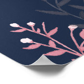 Het toeval dat Gods 'Mirakel Quote'-script Floral  Poster (Hoek)