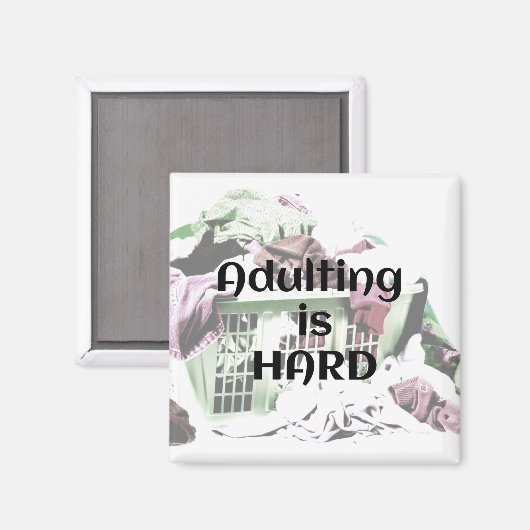 Het toevoegen is HARD met een wasmand magnet Magneet (Voorkant / Achterkant)