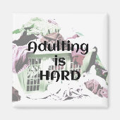 Het toevoegen is HARD met een wasmand magnet Magneet (Voorkant)