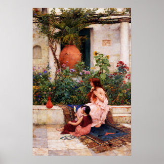 Het toilet van John William Waterhouse Poster