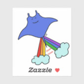 Het tonen van straal gezoem sticker (Vel)