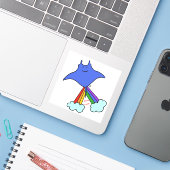 Het tonen van straal gezoem sticker (Laptop met iPhone)