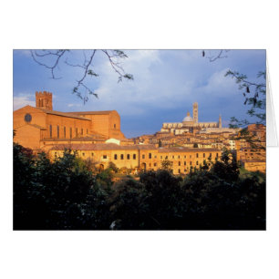 Het Toscaanse dorp Sienna, Italië.