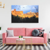 Het Toscaanse dorp Sienna, Italië. Canvas Afdruk (Insitu (Woonkamer))