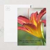 Het tot bloei komen Dromen Briefkaart (Voorkant / Achterkant)