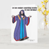 Het Toveren van de verjaardag Kaart (Gele Bloem)