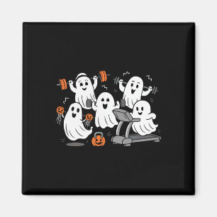Het trainen van Ghost Gym Halloween Shirt Fitness Magneet