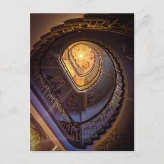 Het trappenhuis van het art deco, Riga Briefkaart