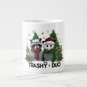 Het Trashy Duo Leuke Dieren Kerstmis JUMBO Mok
