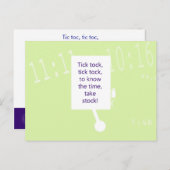 Het Treasure Hunt Game - Cluj #1 - Klok Briefkaart (Voorkant / Achterkant)