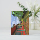 Het treinstation briefkaart (Staand voorkant)