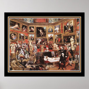 Het Tribuna van de Uffiz door Johann Zoffany Poster