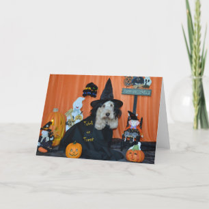 Het Trick or treat van Halloween Kaart
