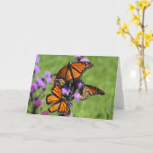 Het Trio van de monarch Kaart (Gele Bloem)