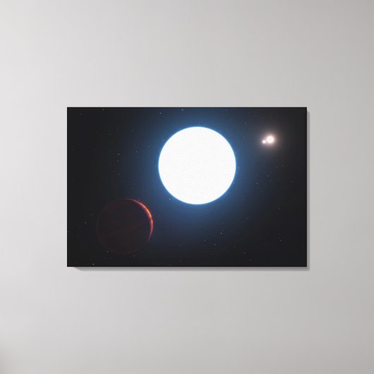 Het Triple Star Systeem HD 131399 Canvas Afdruk (Voorkant)